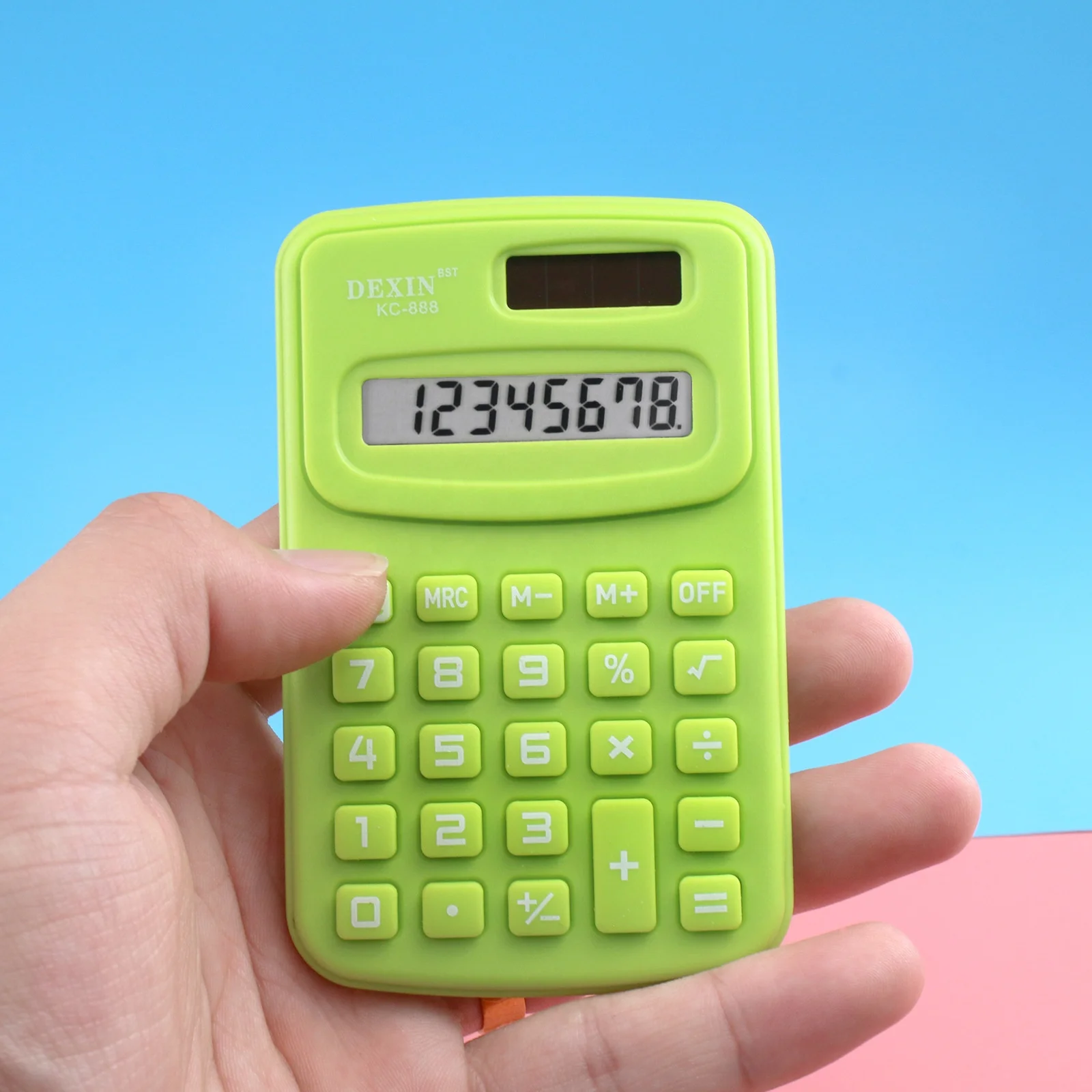 Mini handheld portable calculator for elementary school students 888 Color