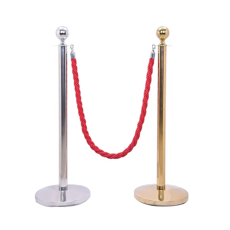 Wedding & Party Aisle Crowd Control Rope Queue Pole Barriers