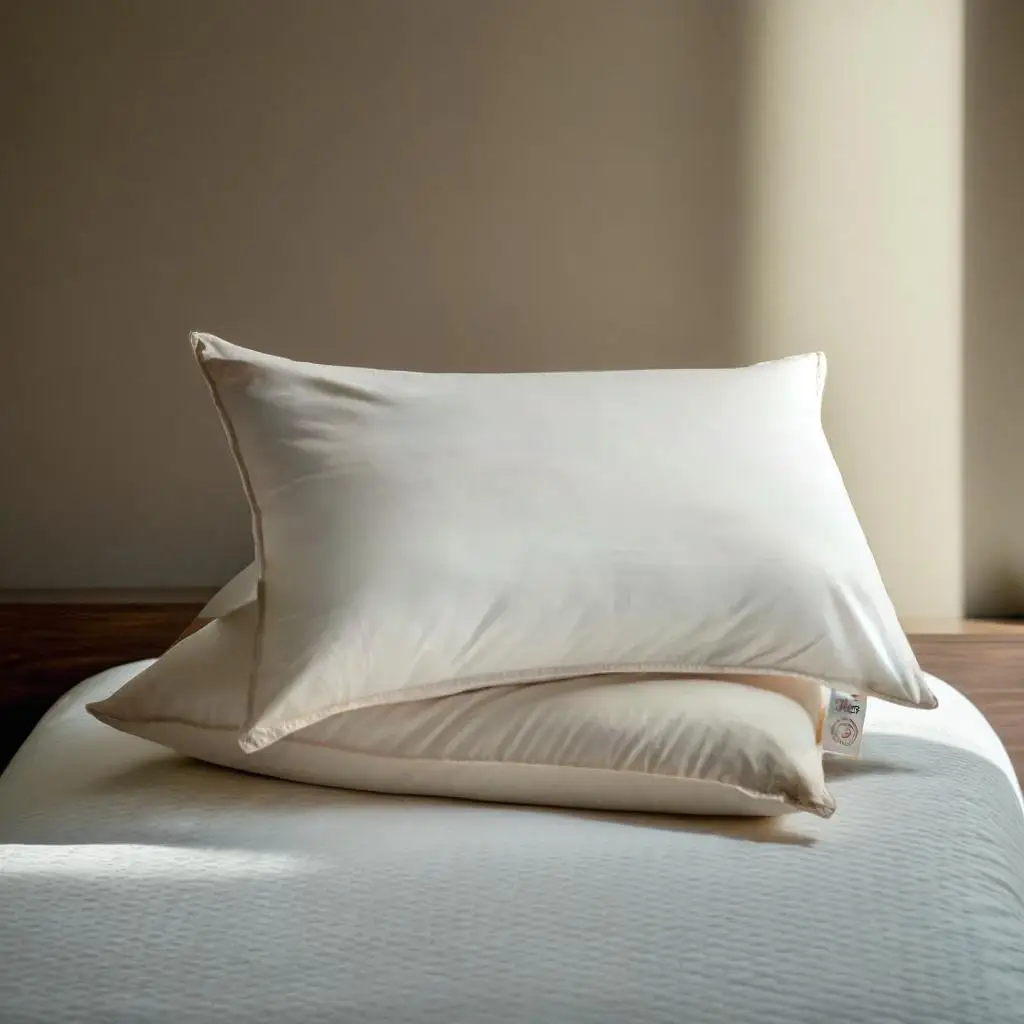 100% Premium Quality USA Natural Organic Cotton Pillow Soft And Silky Great Support For Sleeping