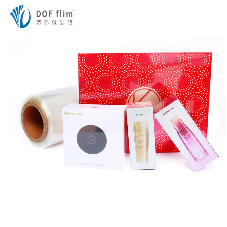 
Cosmetics POF heat shrink film with sealing and cutting shrink furnace POF film 