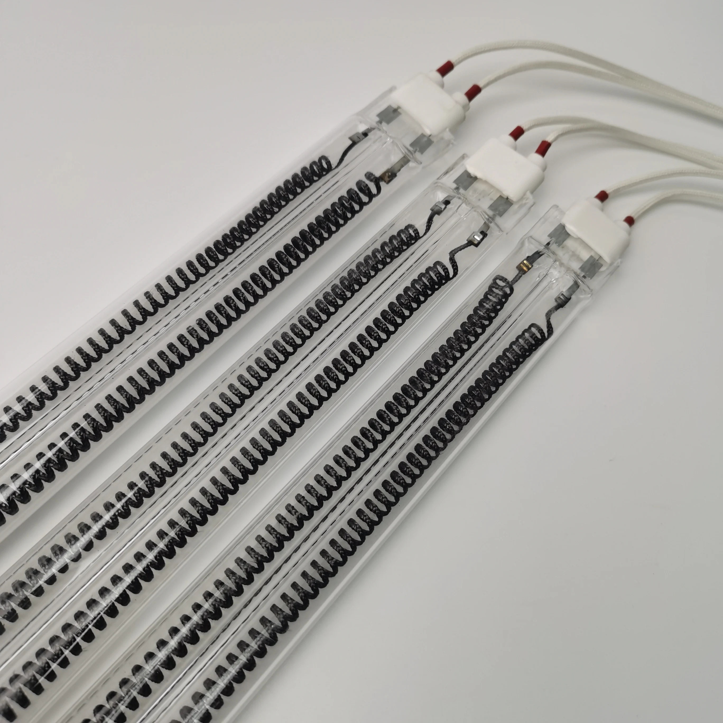 Wholesale Quartz Tubes High Temperature Clear Twin Quartz Tube Infrared Heating Lamp