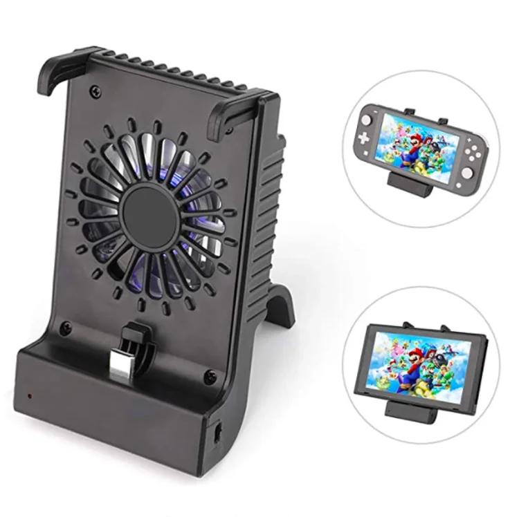 New Products Black Nintendo Switch charger dock fan for Nintendo Switch and OLED