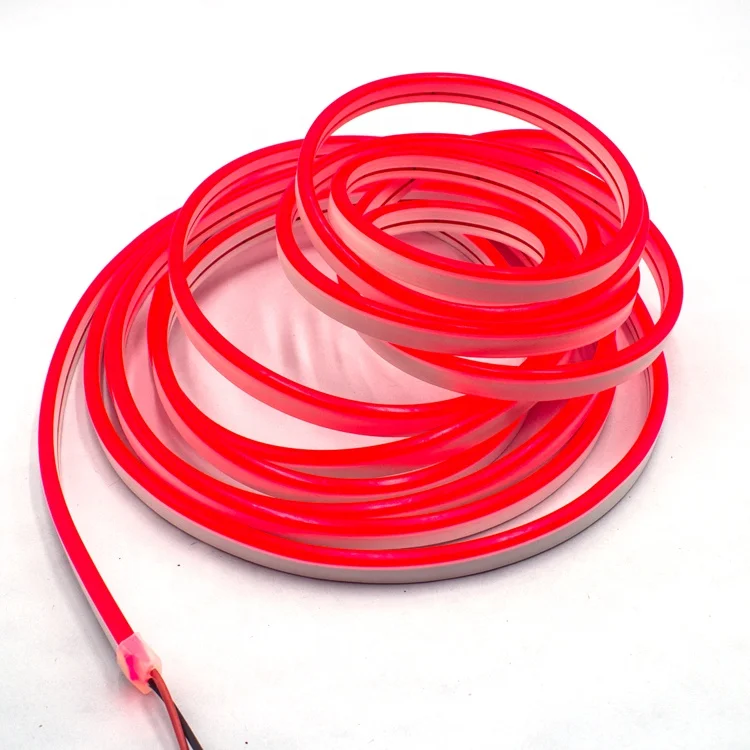 6 * 12MM Neon LED Flexible Aquarium Lighting Belt 12V  Ice Blue Lights Waterproof Soft LED Flex Neon Light