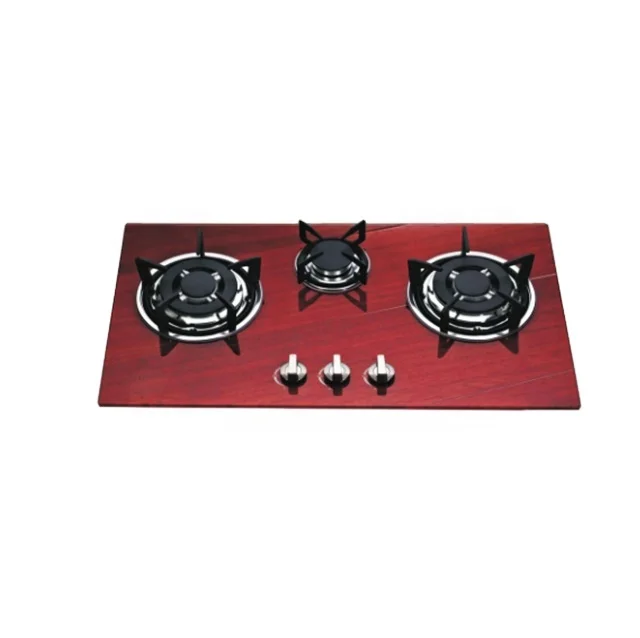 Pakistan market hot sale 3 Burners Gas Stove Built-in Gas Cooking Hob