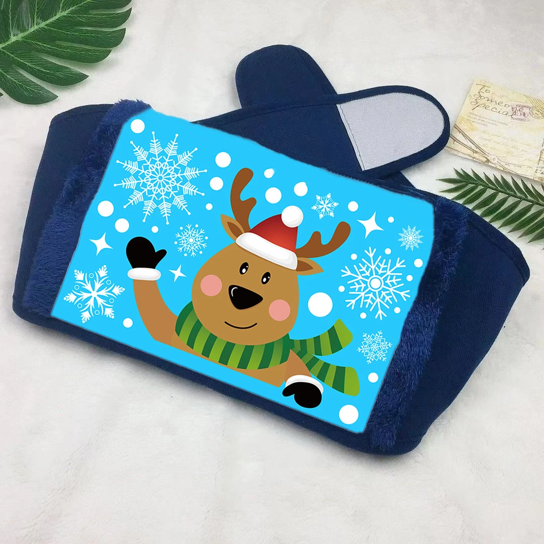 High quality hot water bottle cover keep warm belt of electric hot water bag Customized Christmas gift