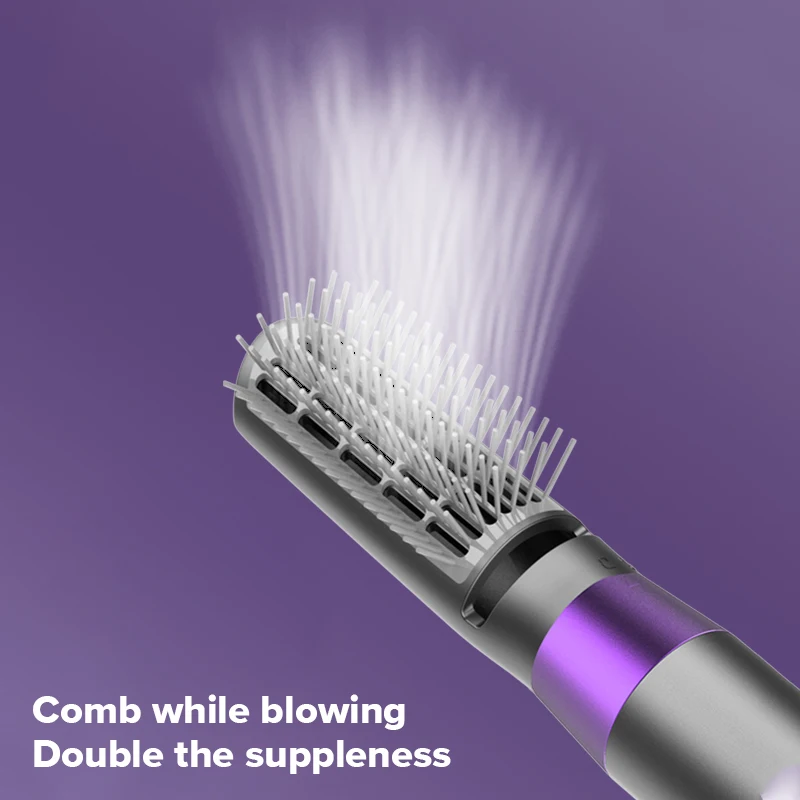 2022 New Coming 3 in 1 Multi-functional Hair Straightener Hot Air Comb Automatic Curling Iron Straight Curl Styling Hair Dryer