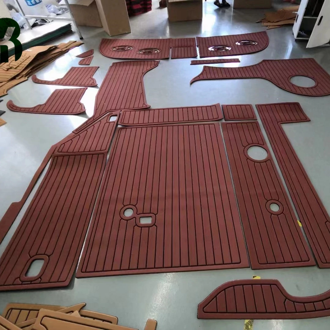 Gmart Swimming Pool Non-Slip Mat Foam Sea Deck Boat Product Eva Teak Flooring Marine Waterproof Faux Teak Boat Flooring