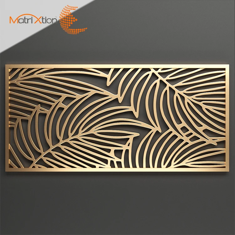 Metal Screen Panel Decorative Metal Partition Laser Cut Decor Metal Screen