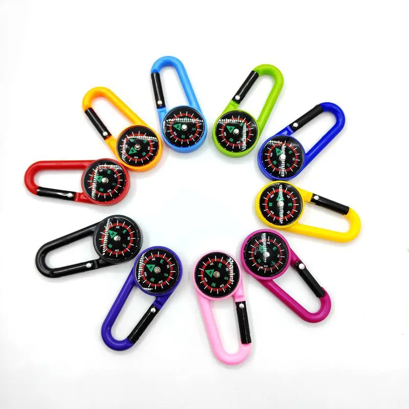 Wholesale Promotional Colorful Plastic Mini Lightweight Portable School Compass with Buckle