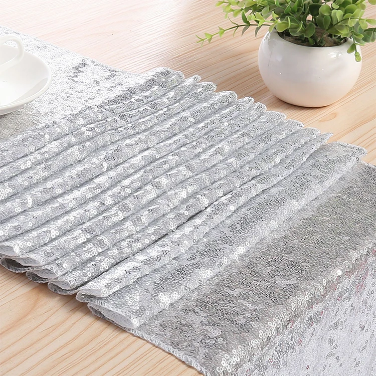 Golden Table Runner Silver Rose Gold Sequin Table Runner Gold Silver Wedding