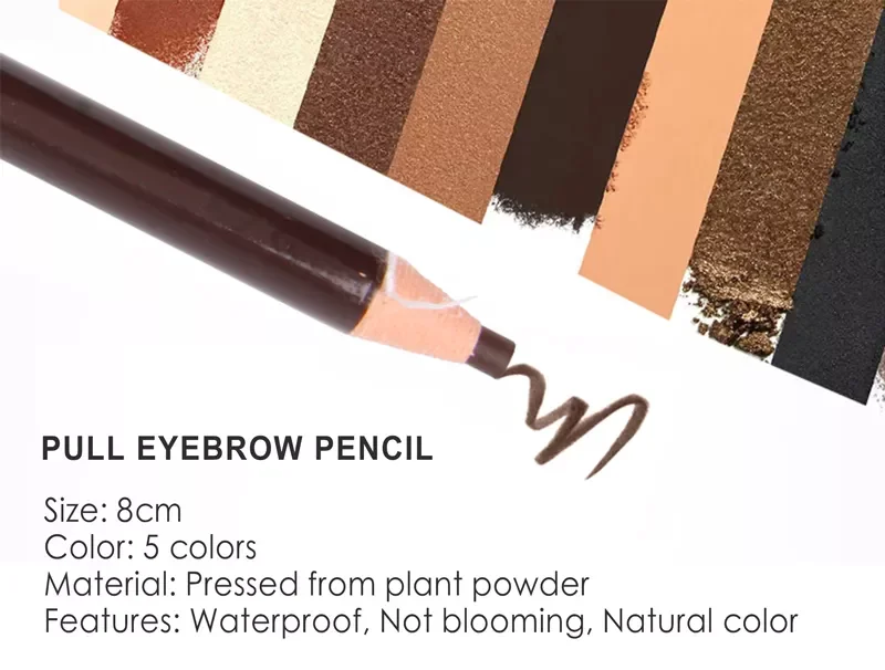 Professional Cosmetics Wild Eyebrow Pen Oil-proof Smudge-proof Waterproof Eyebrow Pencil For Lady