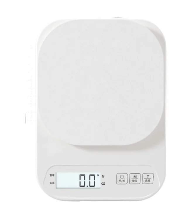 Hot Selling Electronic Kitchen Scale Household Waterproof Baking Food Scale Digital Display Rectangle ABS Plastic 10kg Scale