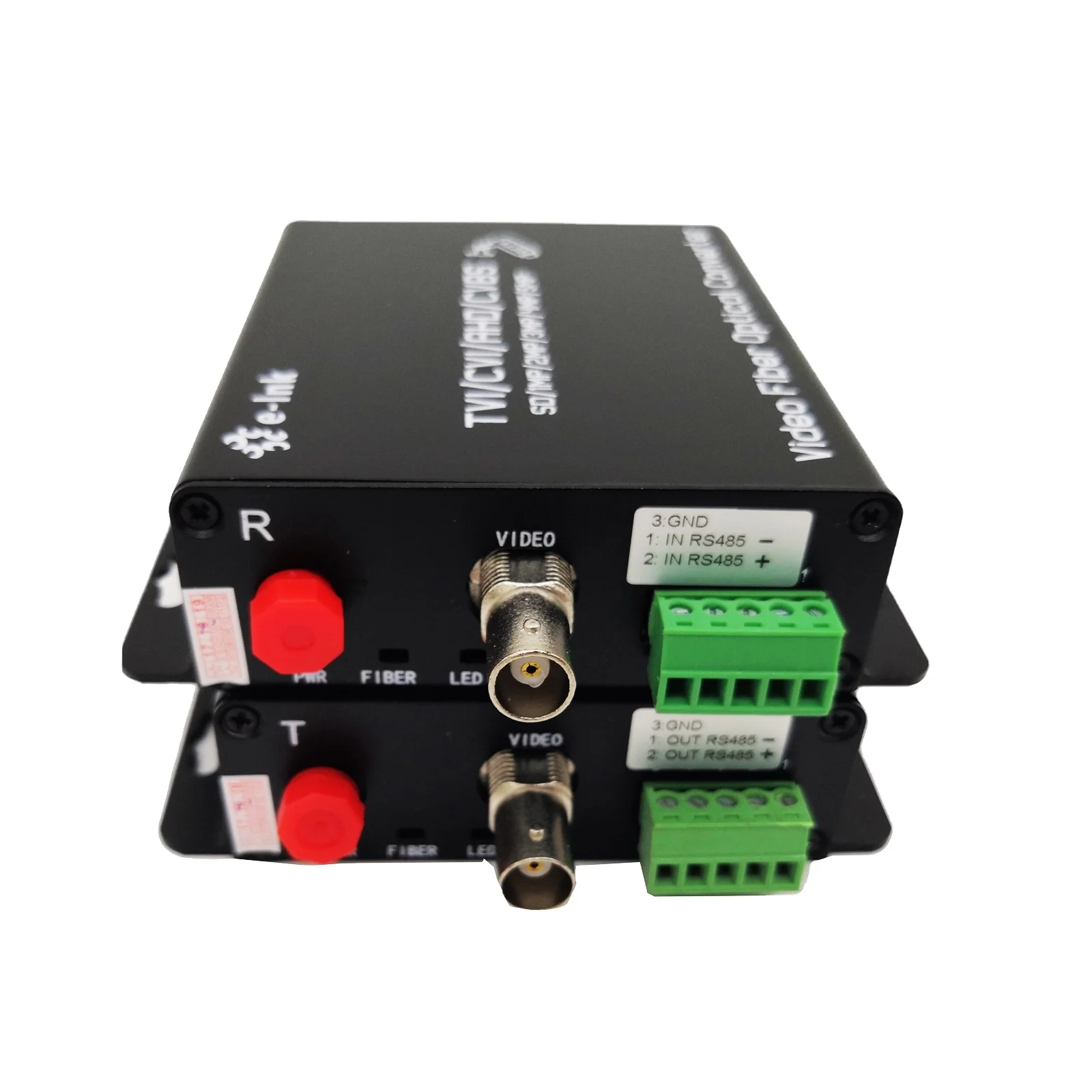  1Ch HD-AHD/CVI/TVI/CVBS Video to Fiber Converter Transceiver Support up 5MP