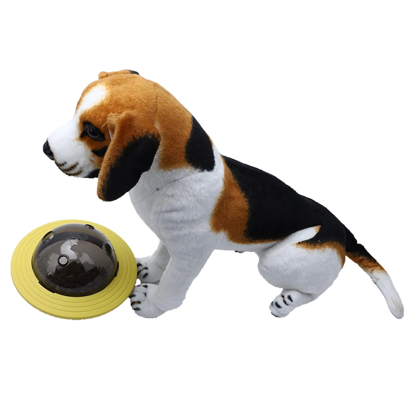 UFO Design of Whole sale hot selling automatic food leakage feeder Tumbler Dog Leaky Food Toy
