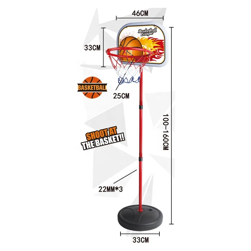 Shantou Toys Indoor Outdoor Games Sports Toys Boy 1.2M Children Adjustable Basketball Hoop Game Basketball Toy