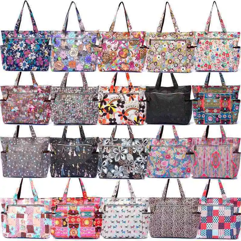 Digital printing waterproof leisure mummy diaper bag nylon shoulder handbag baby bag for mother
