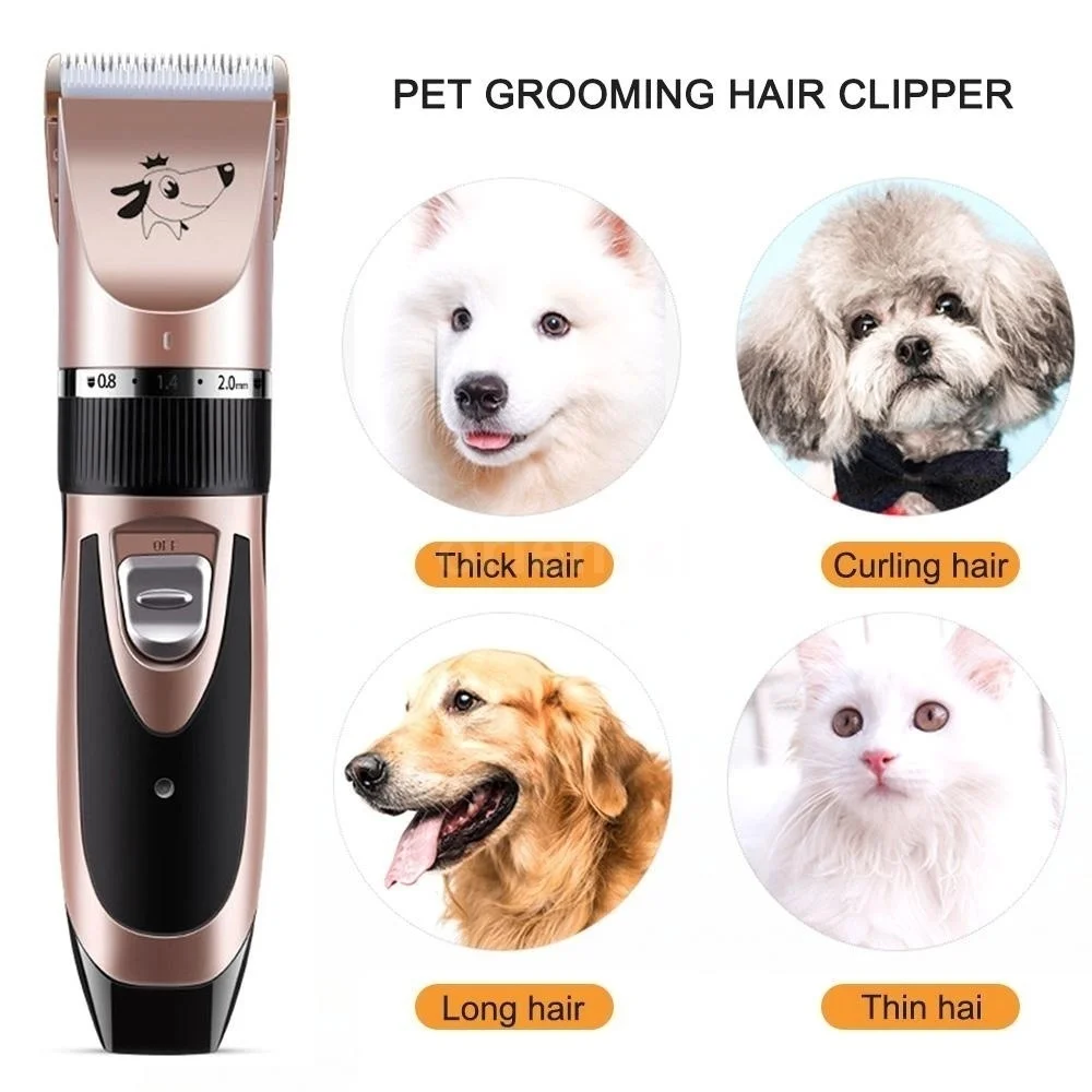 Noise-Free Design Pet Hair Clipper Rechargeable Dog Trimmer Animal Grooming Cat Cutter Machine Shaver Electric Scissor Remover