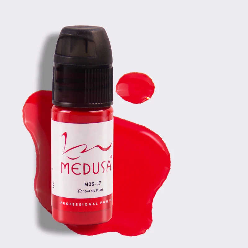 MEDUSA Eyeliner Cosmetic Tattoo Ink Vacuum Bottle Packaging PMU Micro Pigments OEM