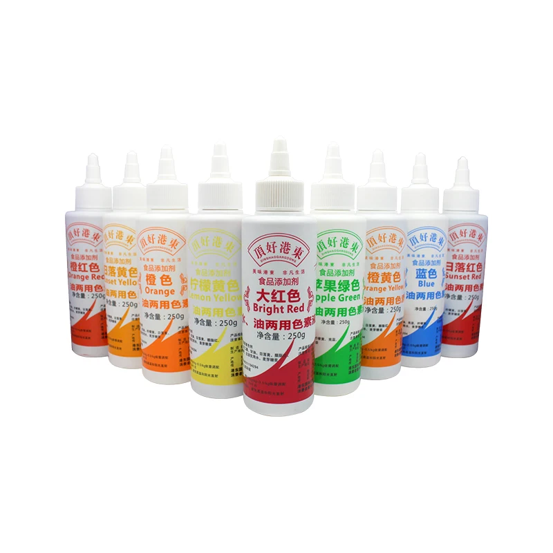 Gangdong Pigment Hutian Series 250g*48 Bottles High Quality Water And Oil Soluble Colorants In Food Natural Pigments