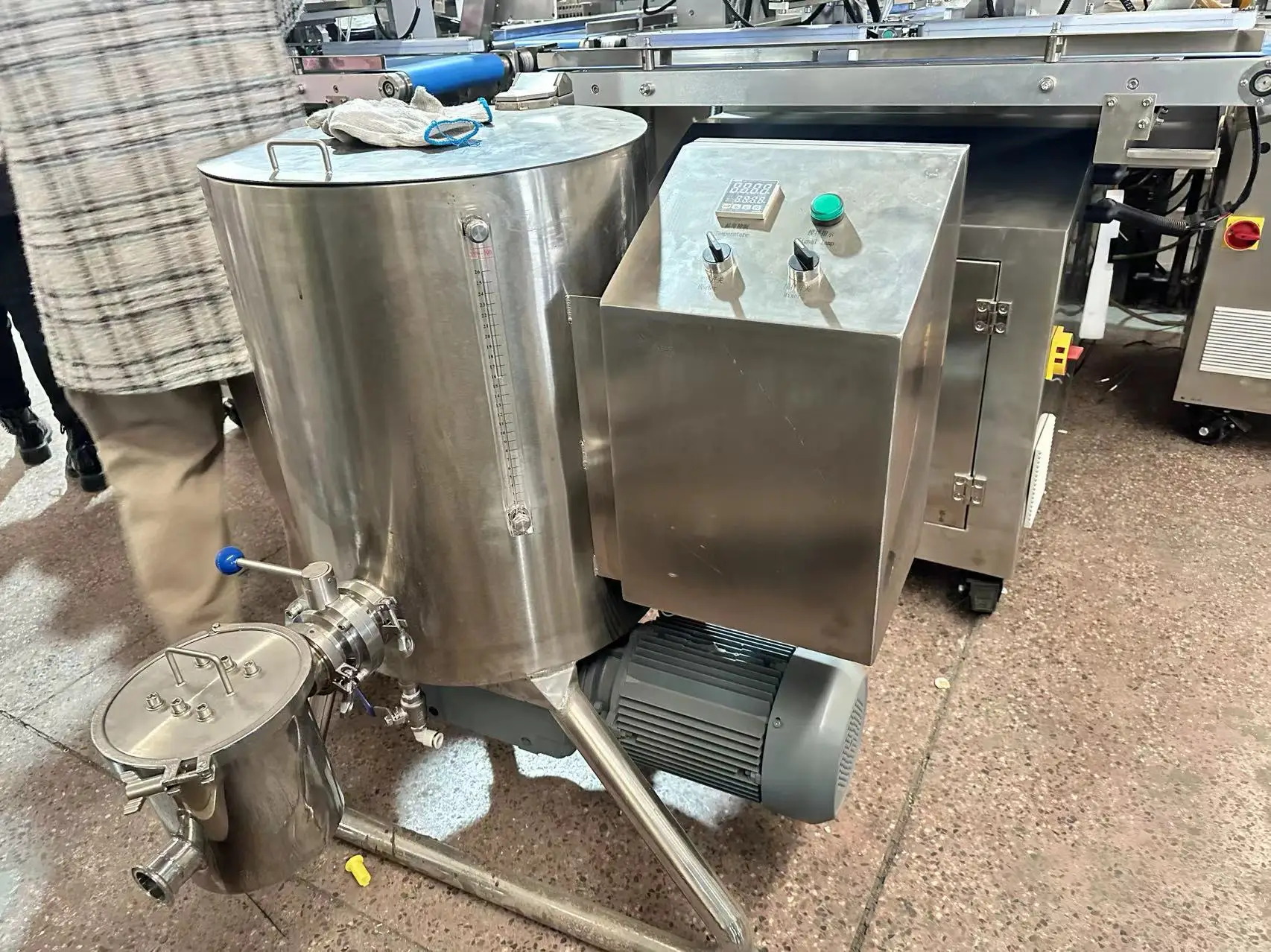 Small lab use 50L 300L ball mill grinding machine for chocolate