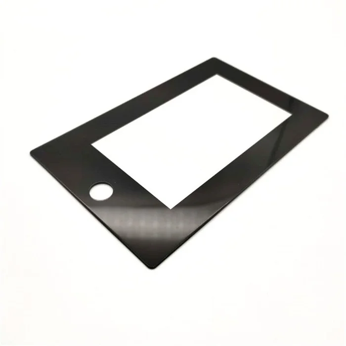 custom silk screen print glass panel  black silk screen tempered screen glass