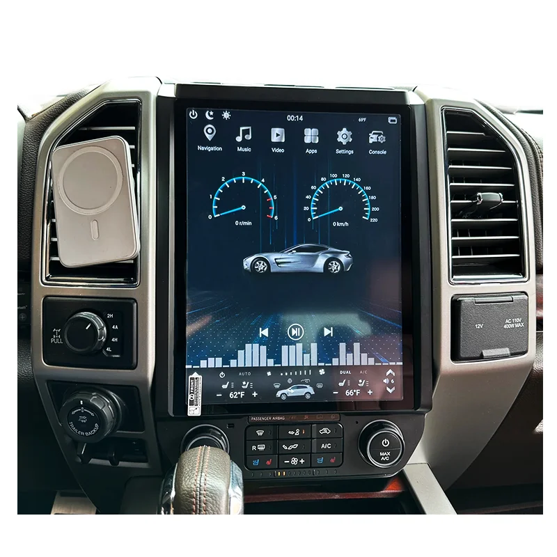 13 inch F150 Android GPS Navigation for Ford F-150 Raptor Touch Screen Tesla Style Smart Radio Stereo Multimedia Player 2018