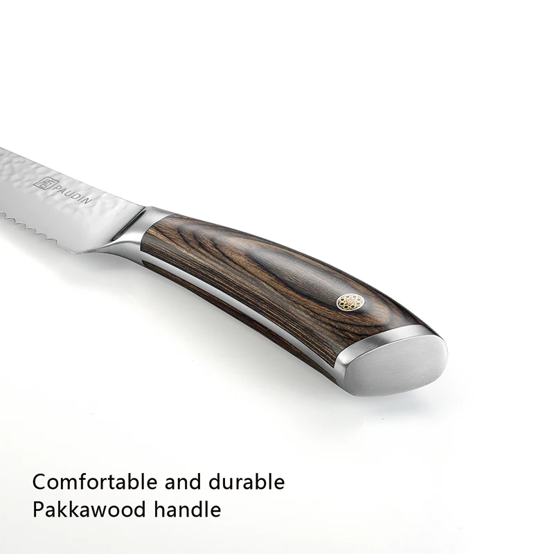 PANDIN hammer pattern Japanese Stainless Steel Professional Bread Serrated Cutting Knife Ultra Sharp Bread Slicer knives