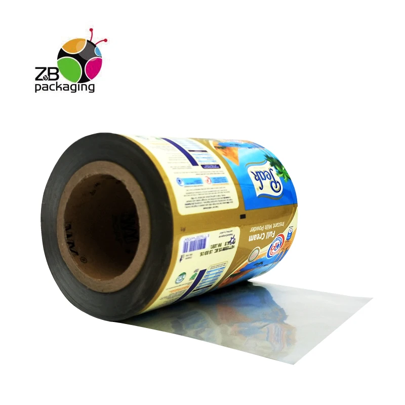 Factory Wholesale Plastic Film Roll Cookie Potato Chips Packaging Laminating Film Plastic Film Roll