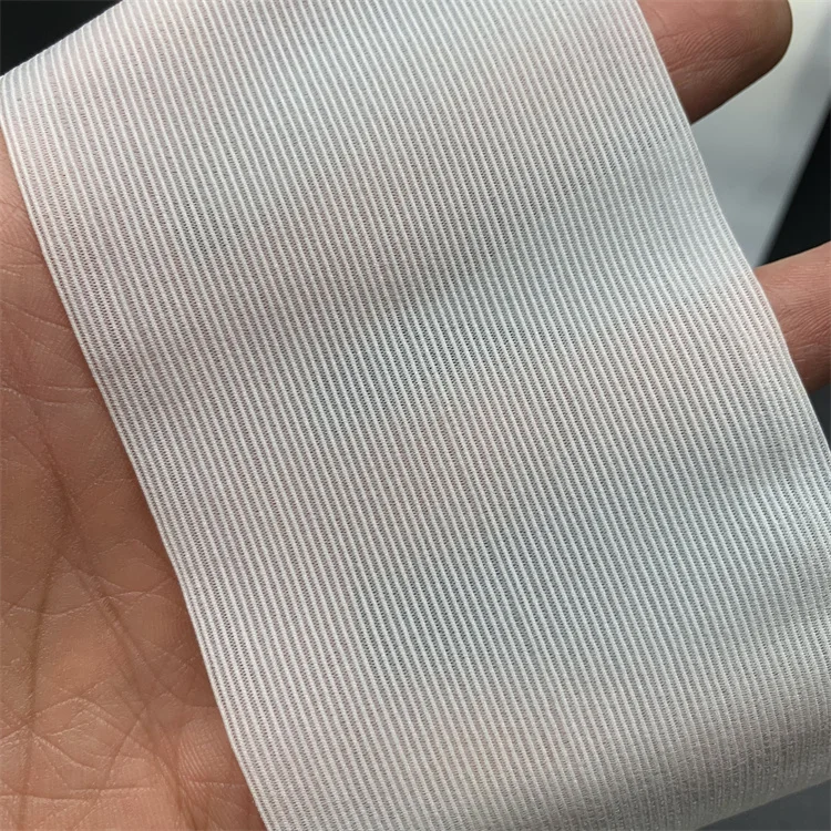 Custom width nylon breathable fish silk tuck strap with soft stretch elastic band