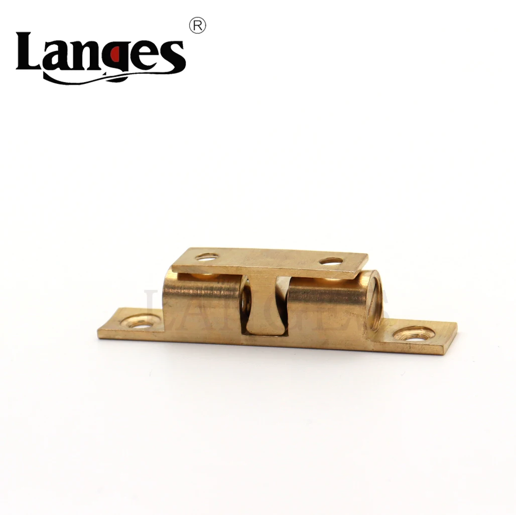 Adjustable Cabinet Catch Latch Wardrobe Closet Door Closer Safety Lock Magnetic Solid Brass Roller Primary Color