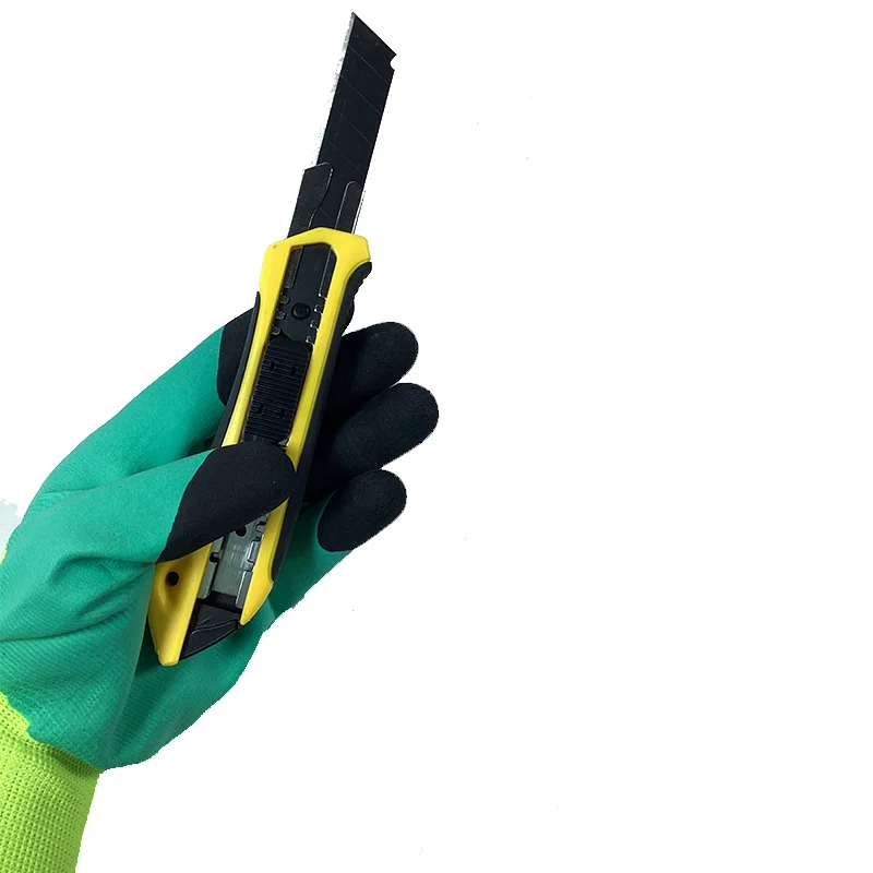 Construction Wholesale safety gloves Industrial Hand Gloves Latex Foam Coated Gloves for garden