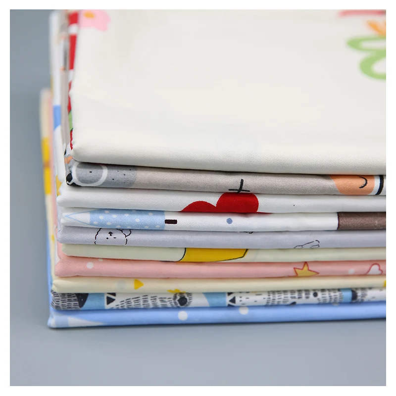Hot sale different types of baby printed 100% cotton bedding fabric