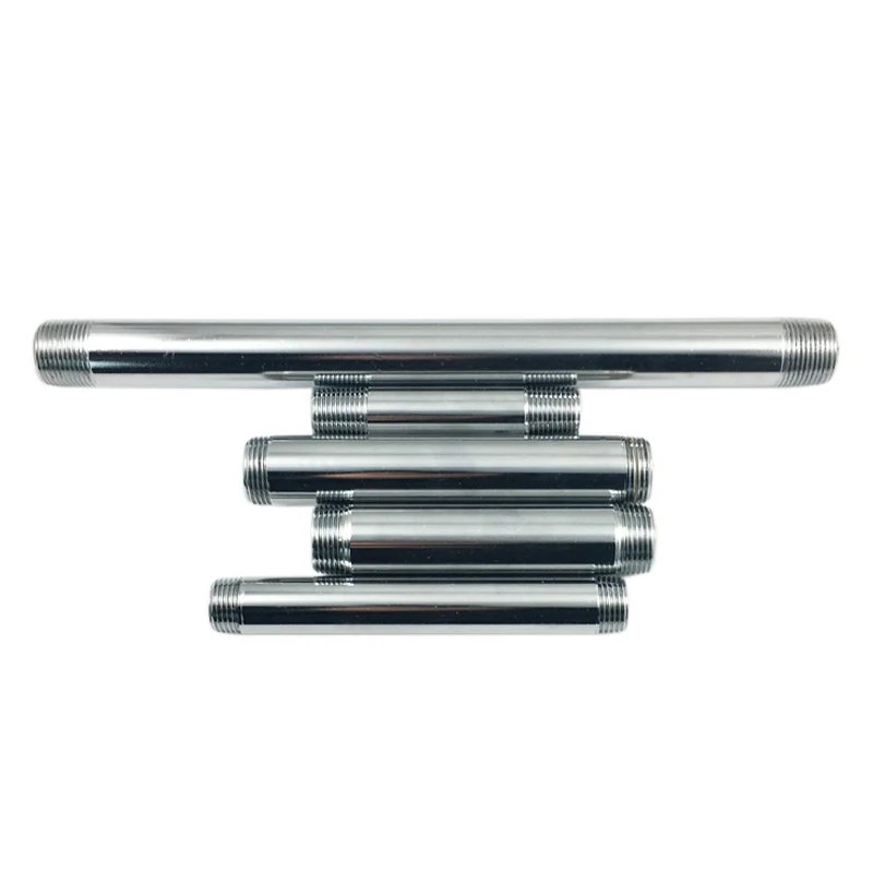 1 inch steel pipe nipple sandblasted carbon steel 1/2 inch X 10CM pipe nipples SCH40 welded pipe nipple