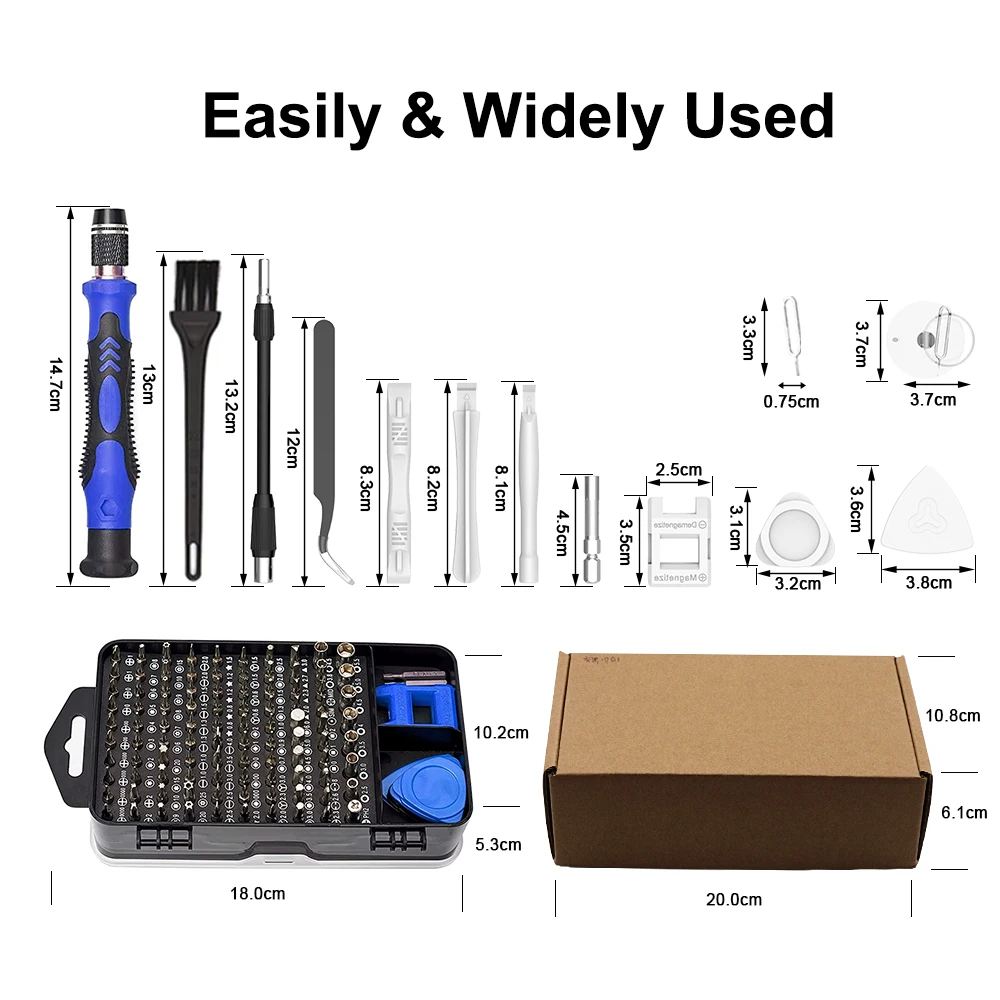 124 in 1 Precision Screwdriver Set Repair Tool Kit Magnetic Driver Kit Professional Repair Tool Kit