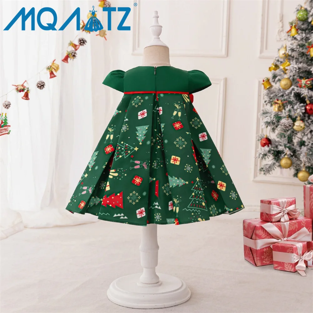 MQATZ Girls Formal Dresses Sleeveless Mini Print Design Age Group 2 Years Summer Season Christmas Party Wholesale
