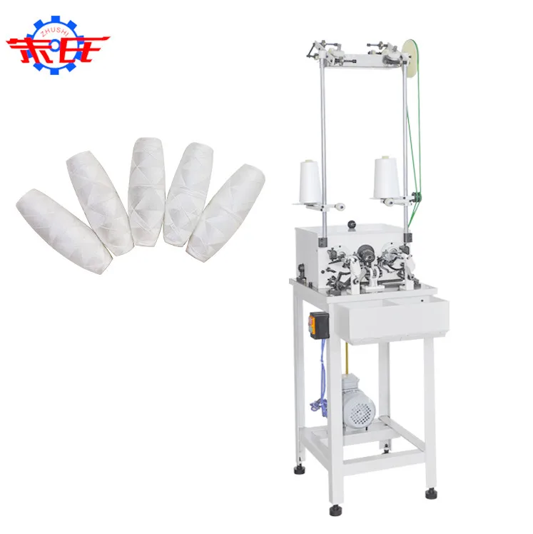 Automatic High Speed Paper Bobbin Tape Rewinder Textile Lace Ribbon Loom Pulling Yarn Winder Machine