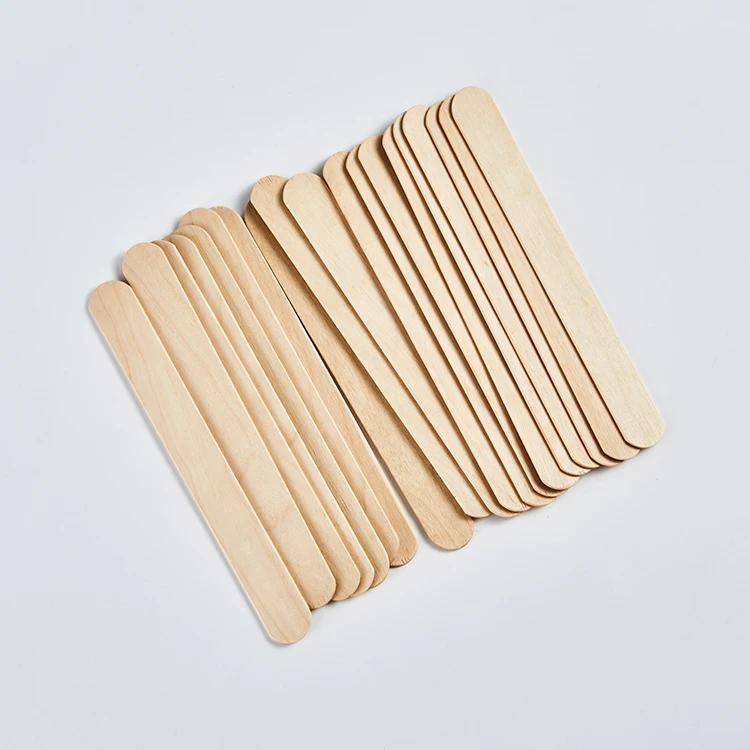 Wholesale Cheap Disposable Mini Wooden Wax Sticks Hair Removal Custom 10pcs 100pcs Eyebrow Nose Body Small Salon Waxing Spatula