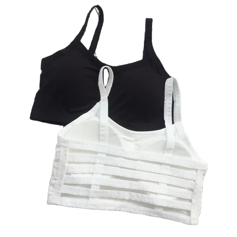 Elastic bra ladies wholesale open back gym supportive sports bra crop top