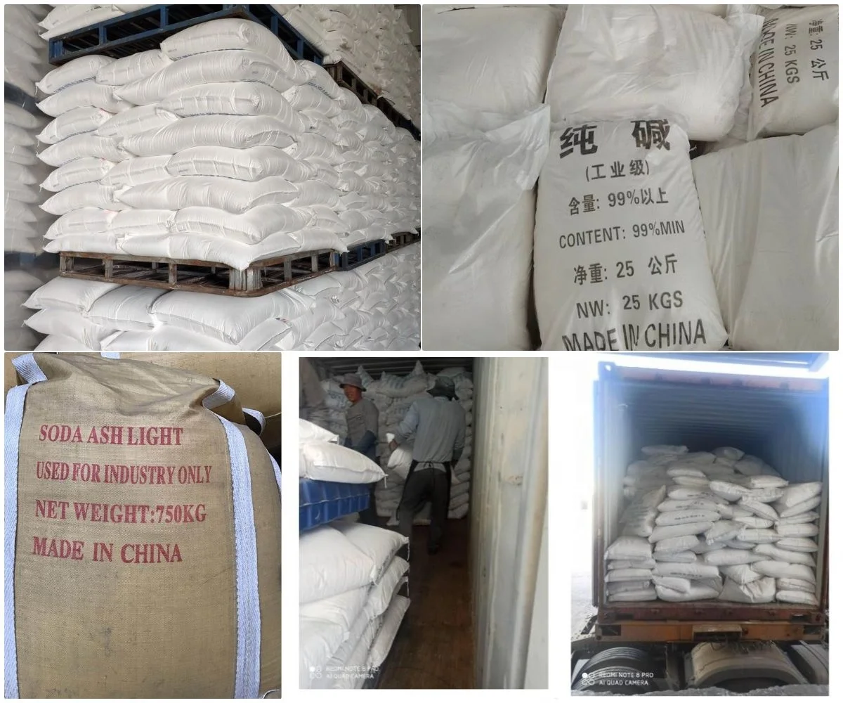 Washing Soda Na2CO3 Soda Ash Light 99.2% Sodium Carbonate Soda Ash Dense for Glass Making