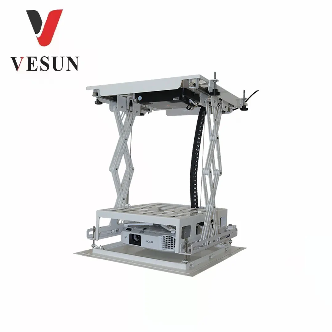 LXEDJ6 double scissor ceiling mounted electric lift projector