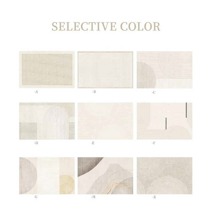 Small Quantity Wholesaling Area Bedroom Rugs Living Room Indoor Modern Print Carpet