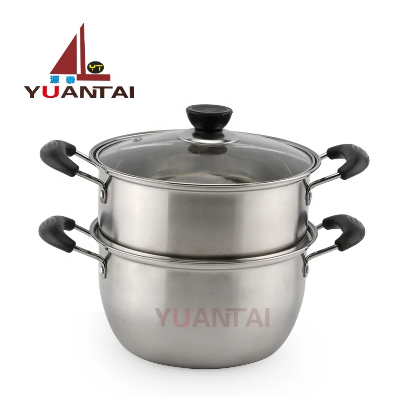 High Quality Stainless Steel Food Steamer Cooking Pot Cookware Soup Stock Pots