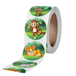 Animal Children Cartoon Reward Stickers Customized Self Adhesive Paper Sticker For Children Books