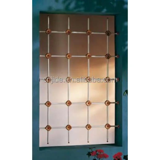 1620x1090mm Factory Custom Wrought Iron Window Grille Security Bars Grates