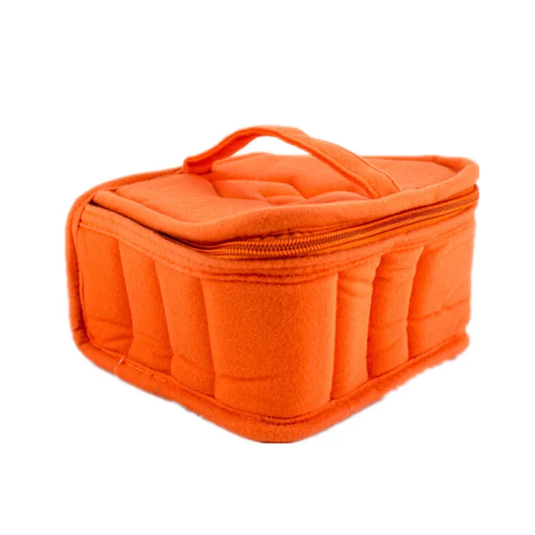 16 Bottles 5-15ml Essential Oil Carrying Case Holder Travel Portable Nail Polish Storage Bag