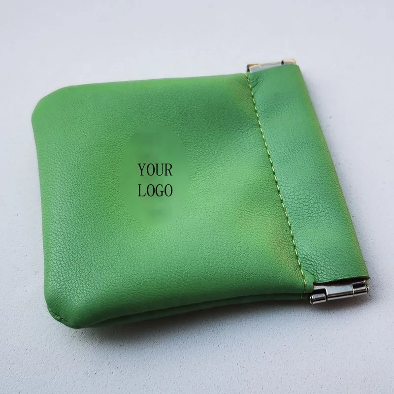 Environmental Leather Squeeze Change Mini Coin Purse Pouch Earphone Money Holder Bag