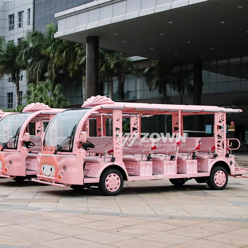 23 Seater Sightseeing Bus Cartoon Playground Bus Convertible Electric Tourist Sightseeing City School Bus for Sale with Lights