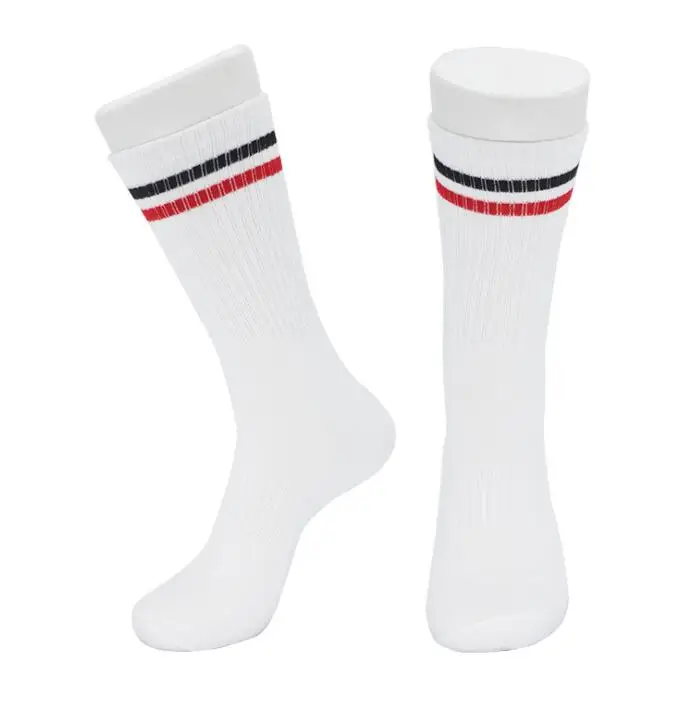 2021Top Manufacturers customized low high cut football socks mens fashion socks accept the customer logo