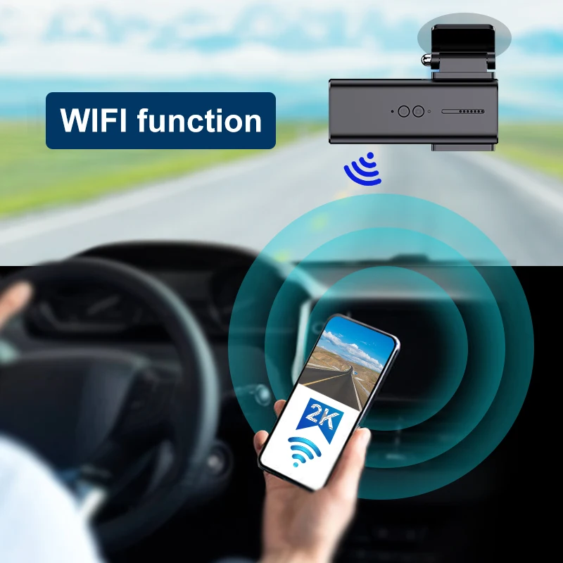 New Dashcam front and rear dash camera Wifi Car dvr Mini dual lens hd dash cam front and rear doble camara 2k dash cam wifi