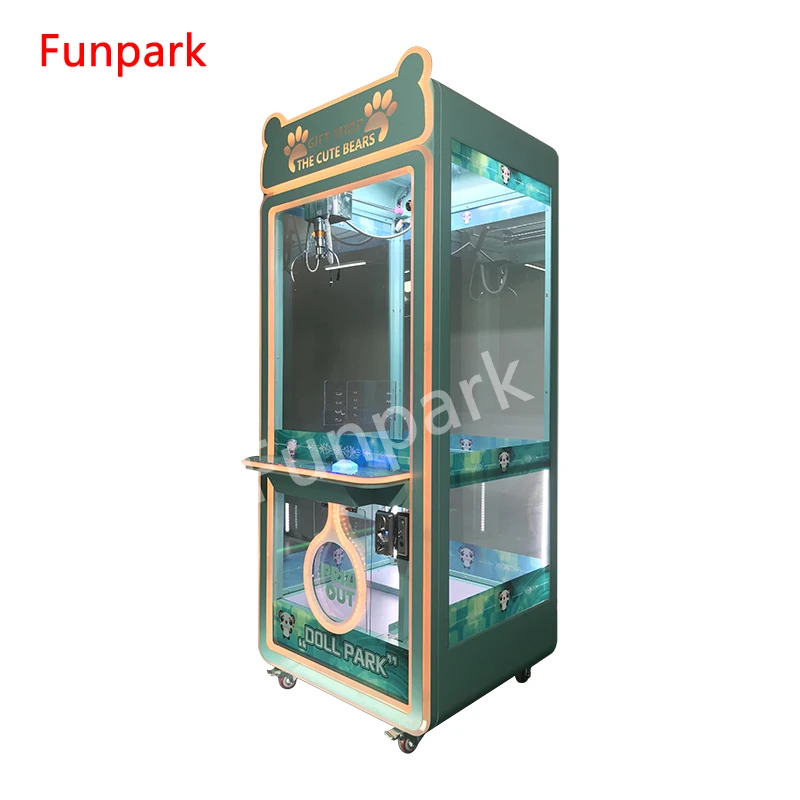 Wholesale Custom Coin Operated Toy Vending Arcade Claw Crane Machine Cheap Bill Operation Doll Claw Machine With Bill Acceptor